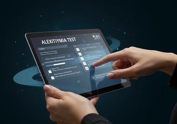 User exploring emotions with an online alexithymia test