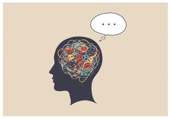 Abstract image of a person struggling to identify feelings