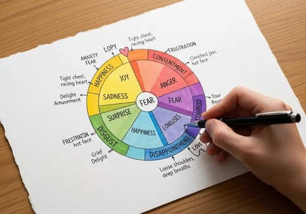 Creating a personal emotion wheel with sensations
