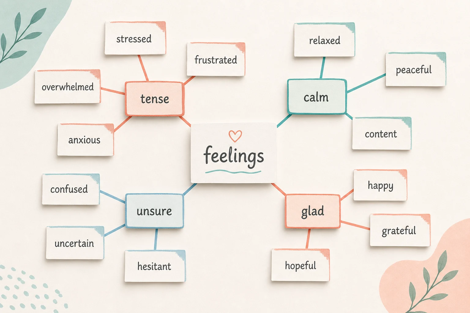 Emotion word map